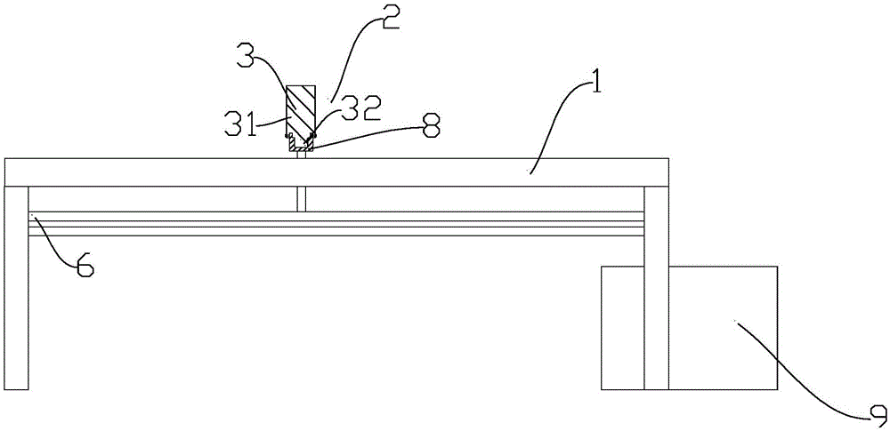 Tailoring table capable of cleaning up cloth scraps