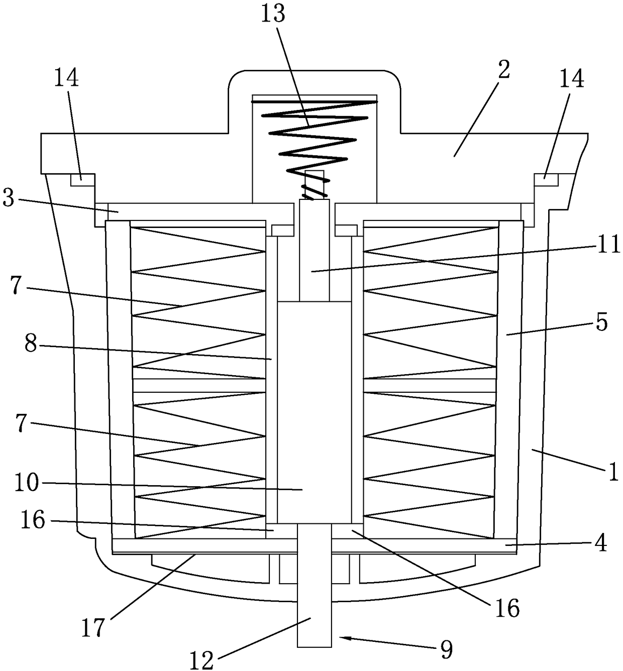 Permanent magnet electromagnetic needle