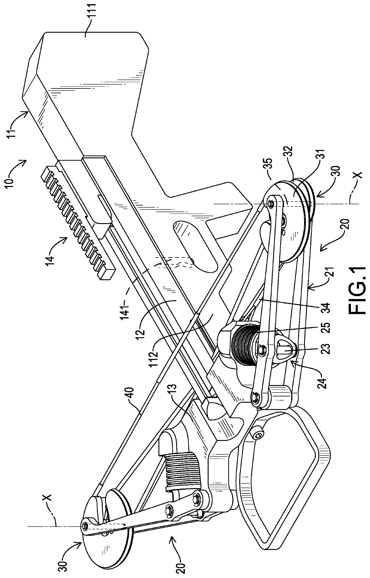 Crossbow with Belleville Springs