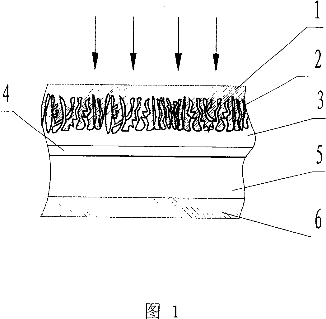 Crystal silicon solar battery with multi-hole silicon layer structure