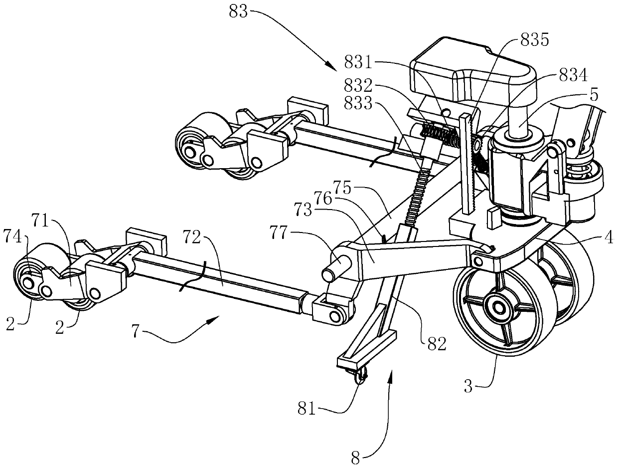 Manual hydraulic carrier for logistics