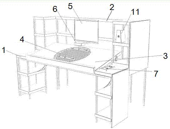 Multifunctional animation drawing table top system