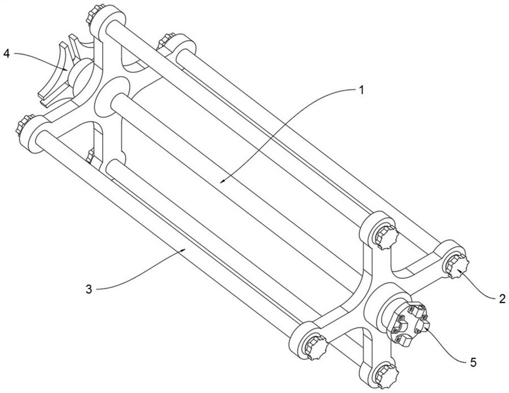 Mulching film laying device suitable for agricultural mechanized cultivation