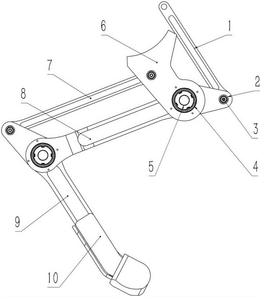 Leg structure of legged robot