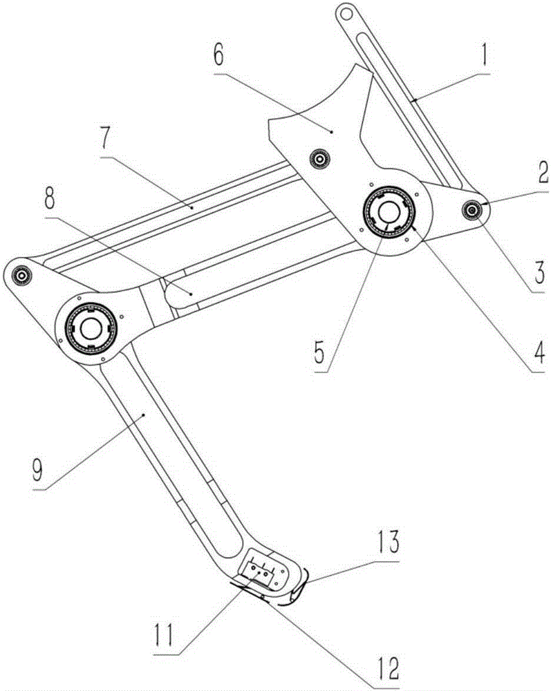 Leg structure of legged robot