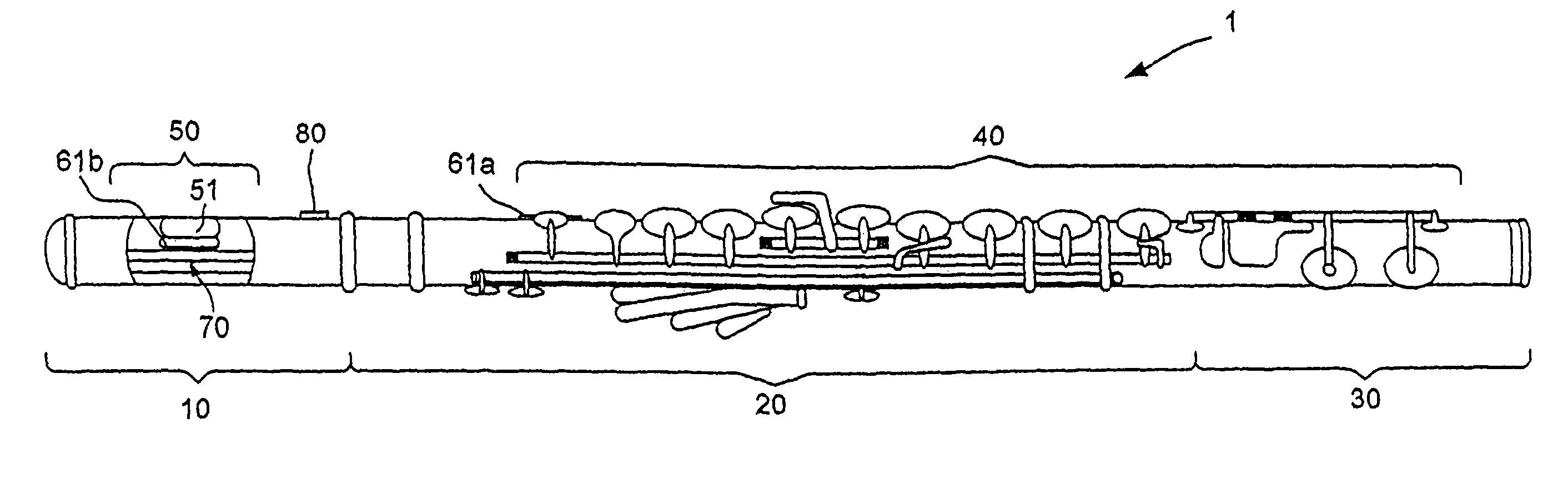 Electronic wind instrument and zero point compensation method therefor