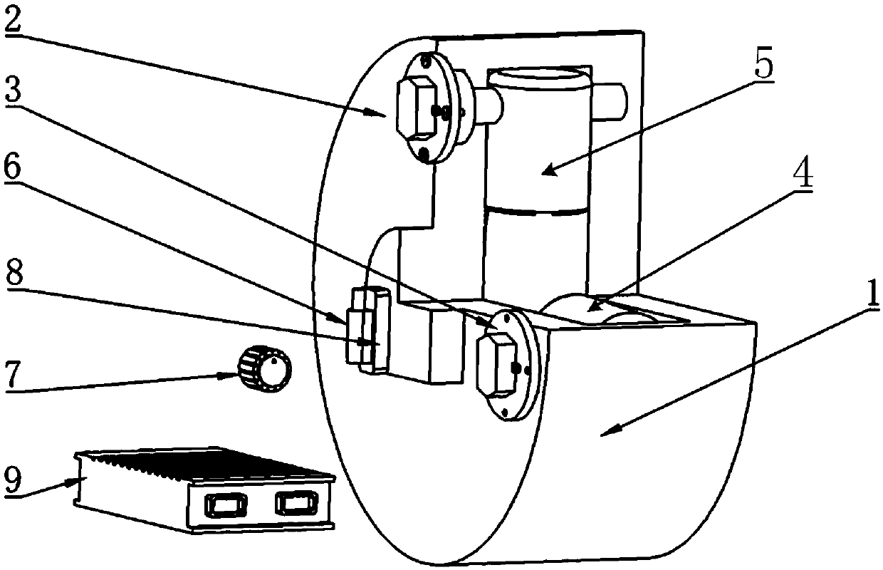 Radial plunger motor rotating speed measuring and control system and method based on double-angle induction