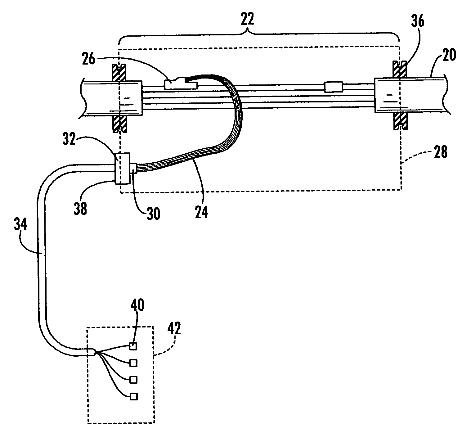 Pre-connectorized fiber optic distribution cable having multifiber connector