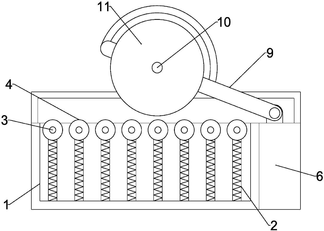 Dust prevention type ceramic tile cutting device