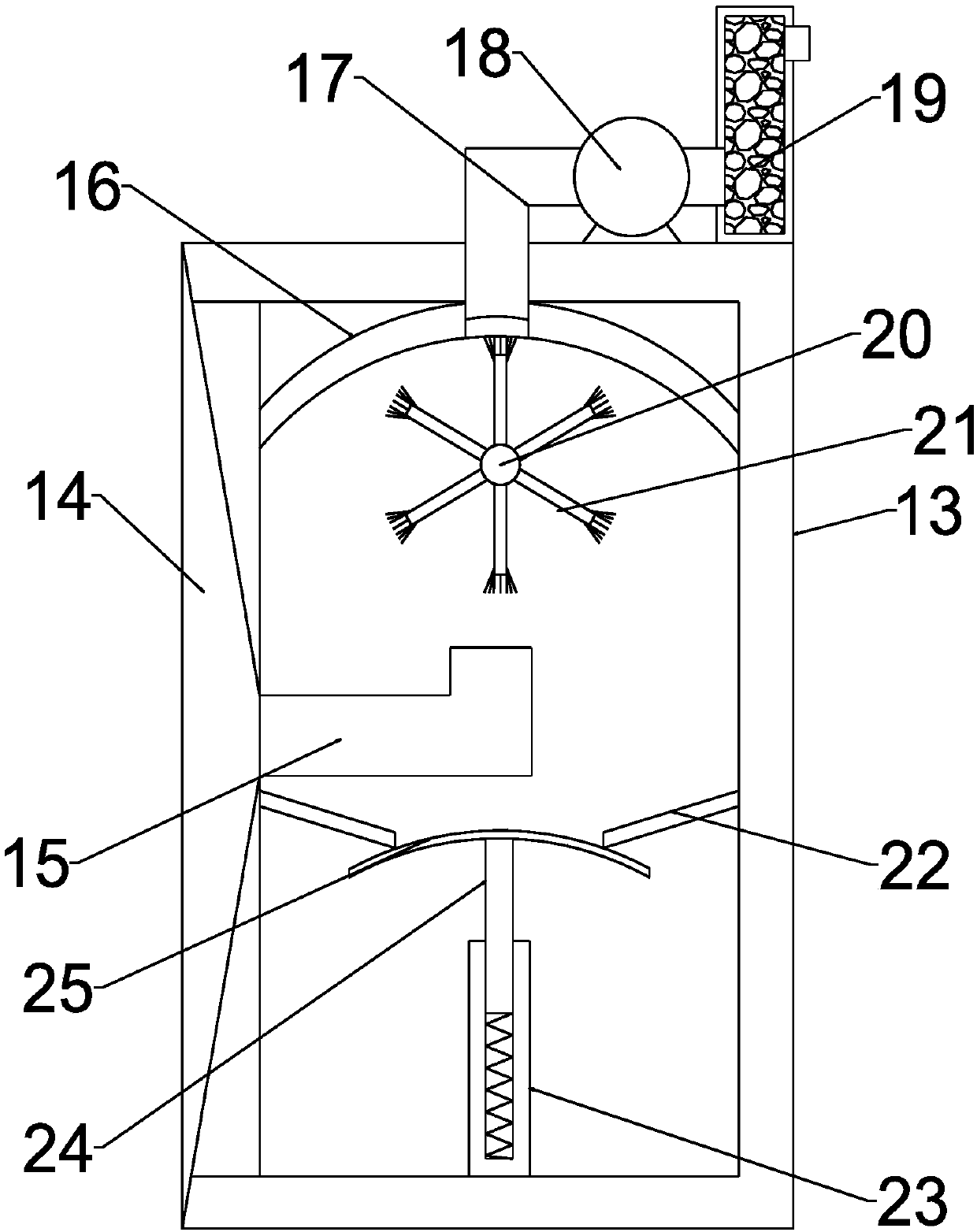 Dust prevention type ceramic tile cutting device