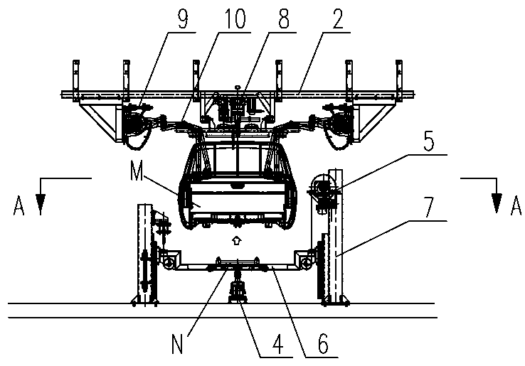 Intelligent flexible pickup truck carriage switching system