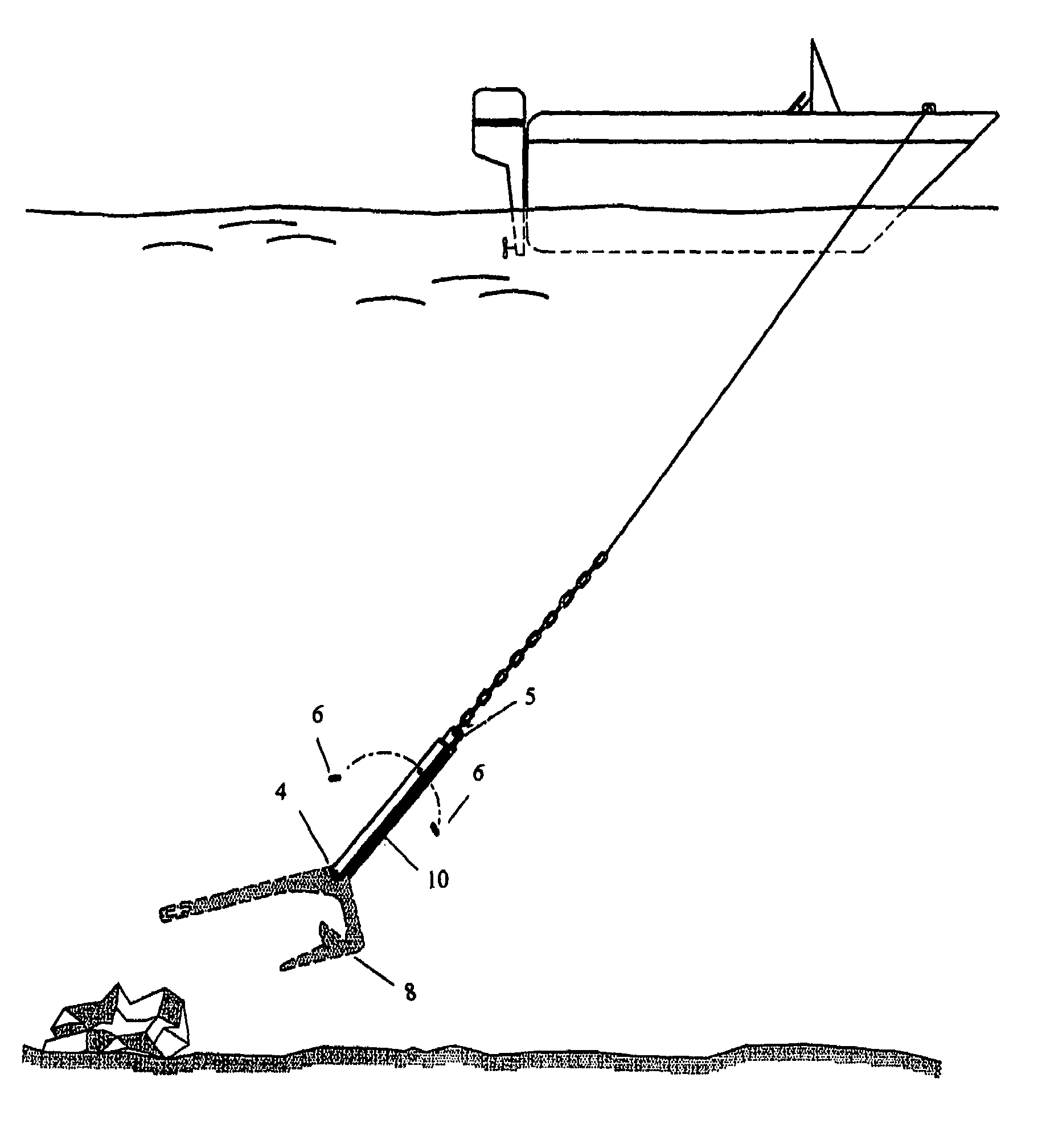 Marine anchor release device