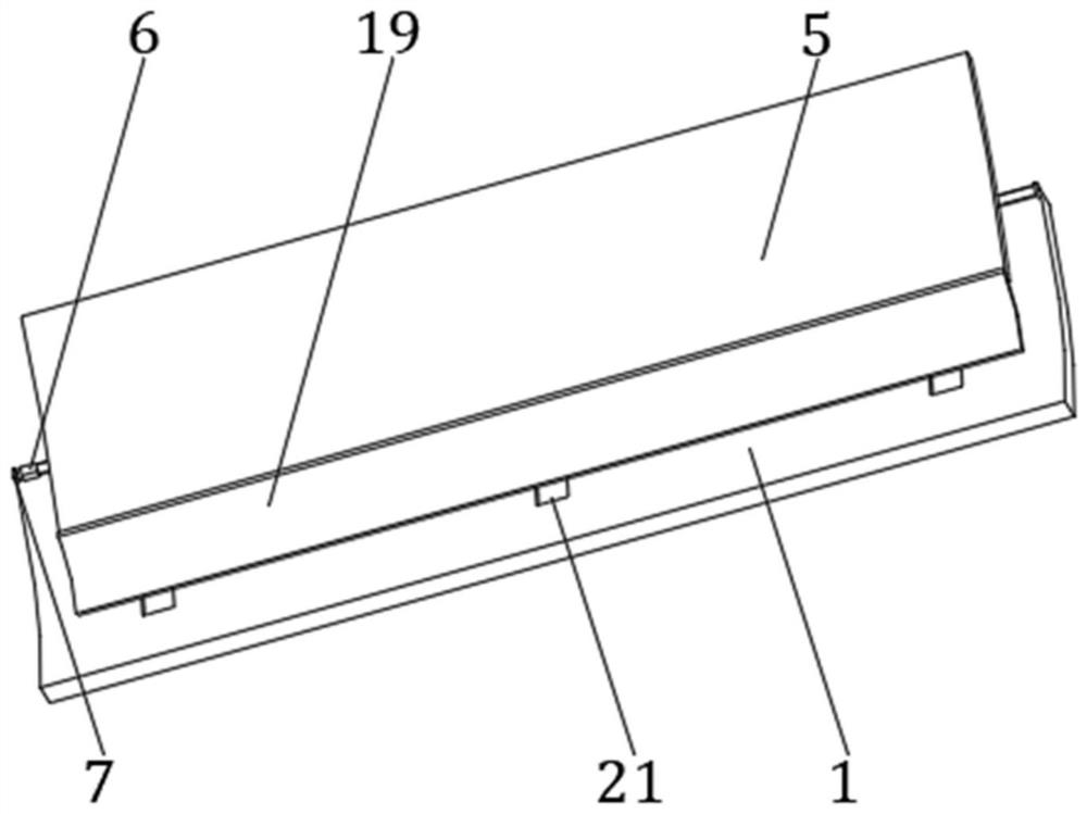 An air-conditioning wind deflector capable of preventing noise from aging