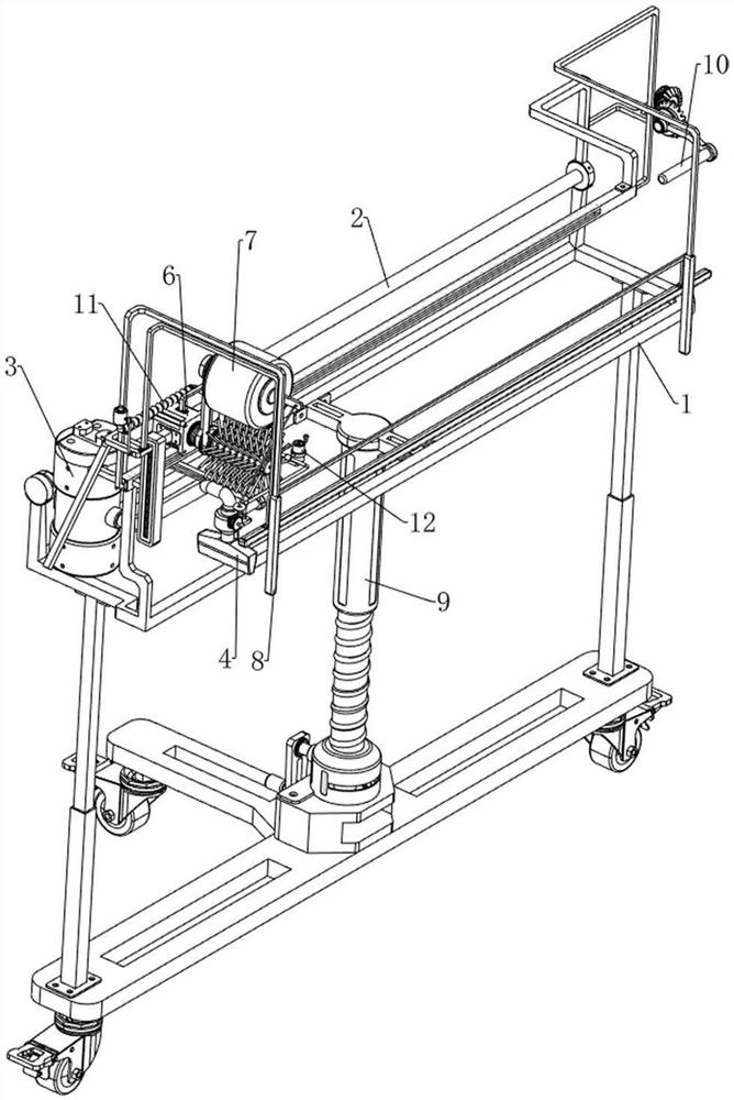 A device for removing dust inside a window pulley slide