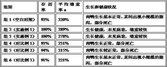 A special feed additive for fattening meat duck breeding