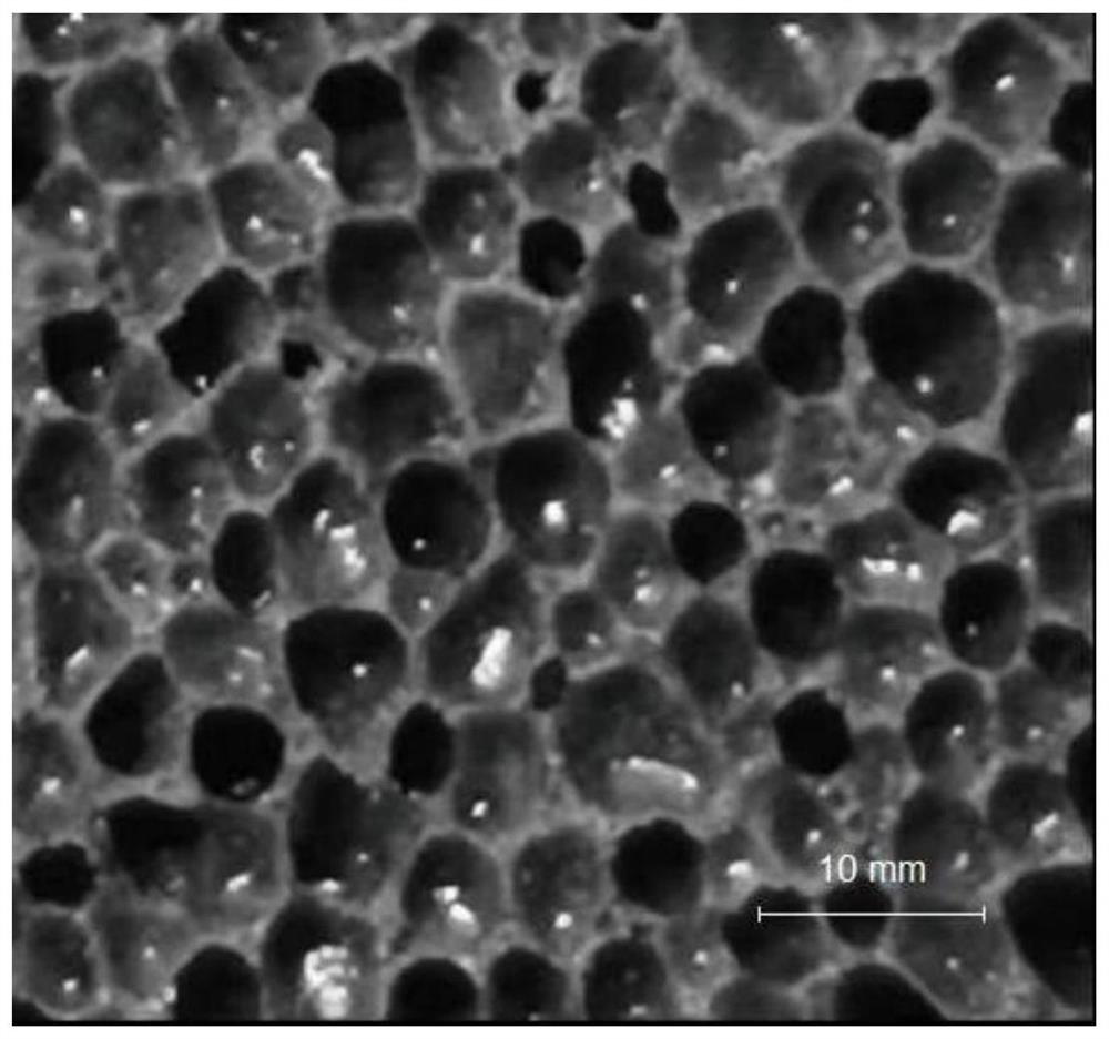 Foamed ceramic prepared from gold tailings and coal gangue and preparation method