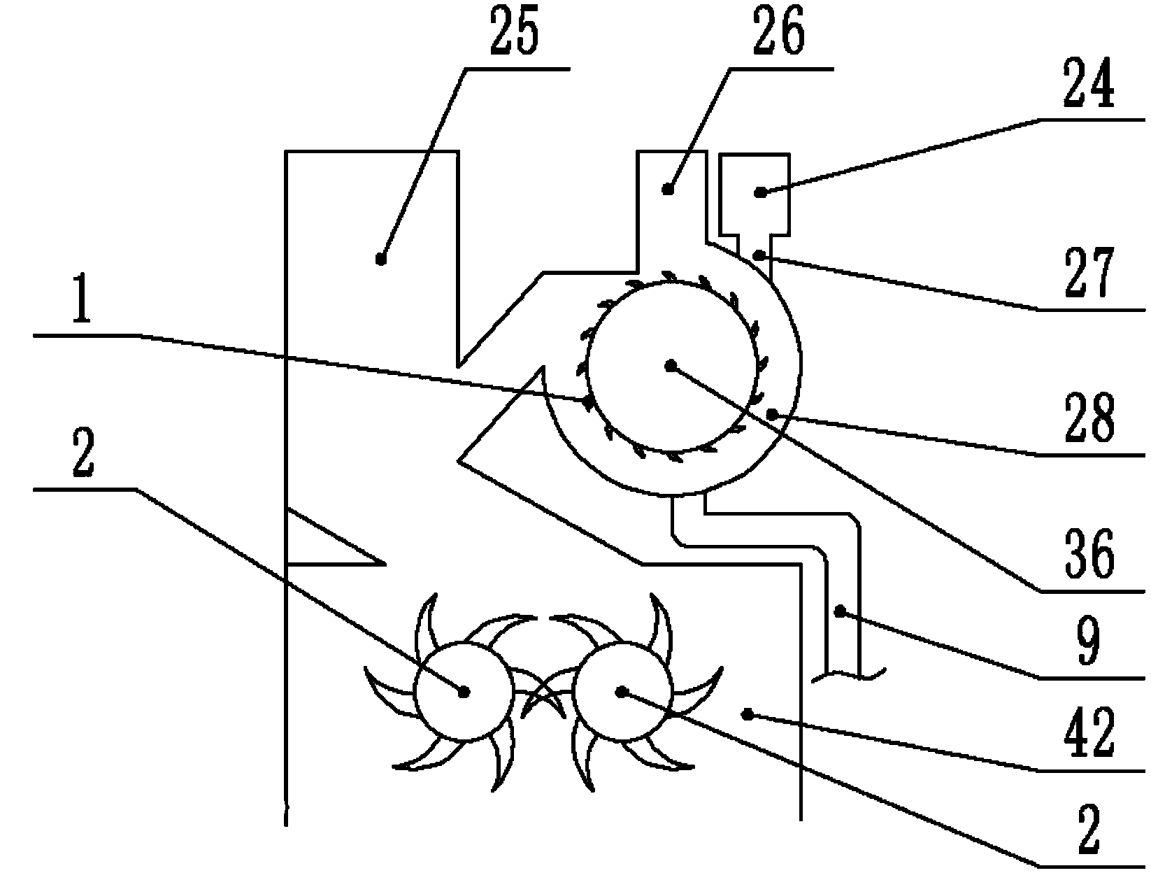 Small energy-saving paper brick machine