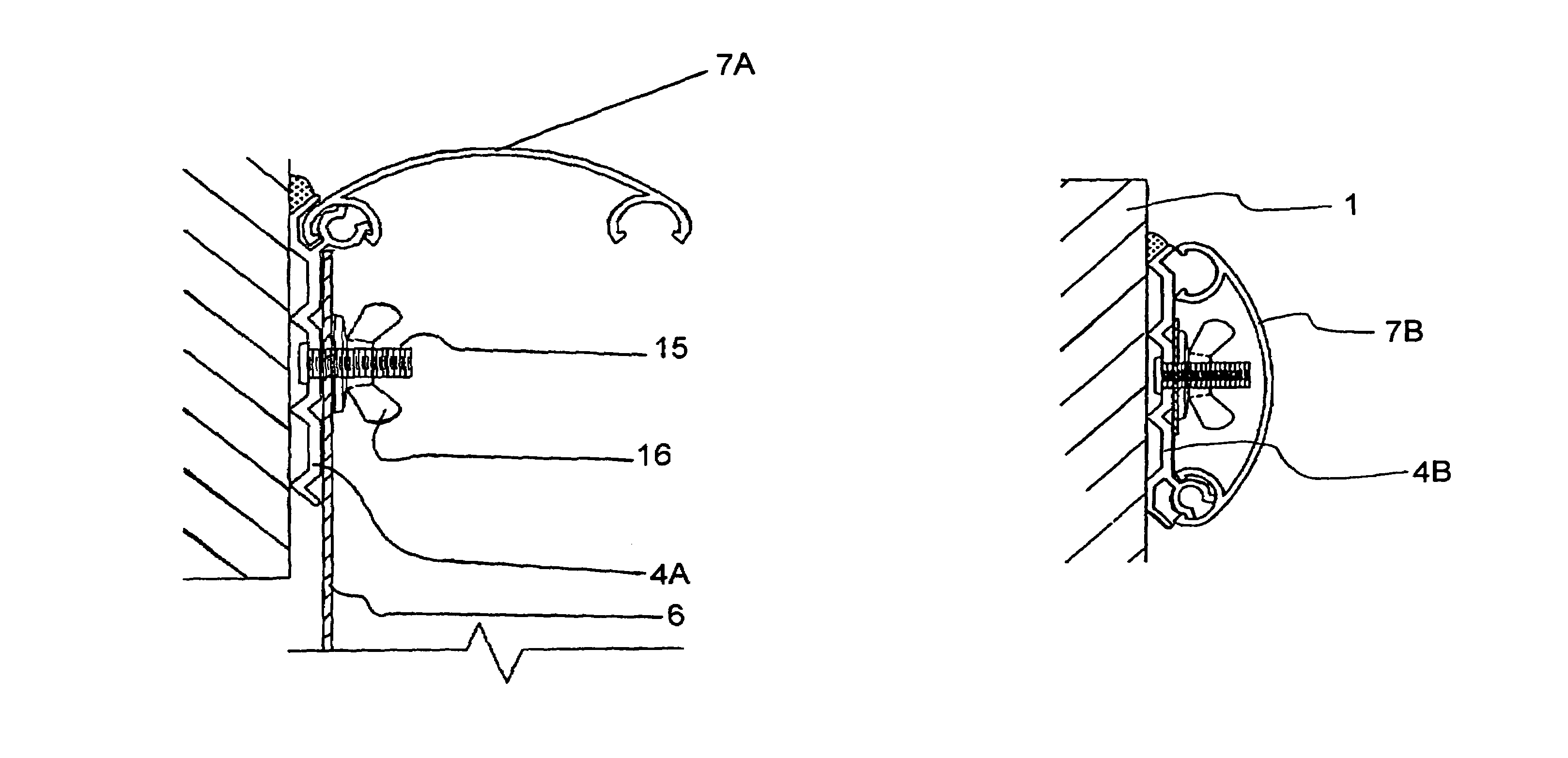 System for covering hurricane panel studs