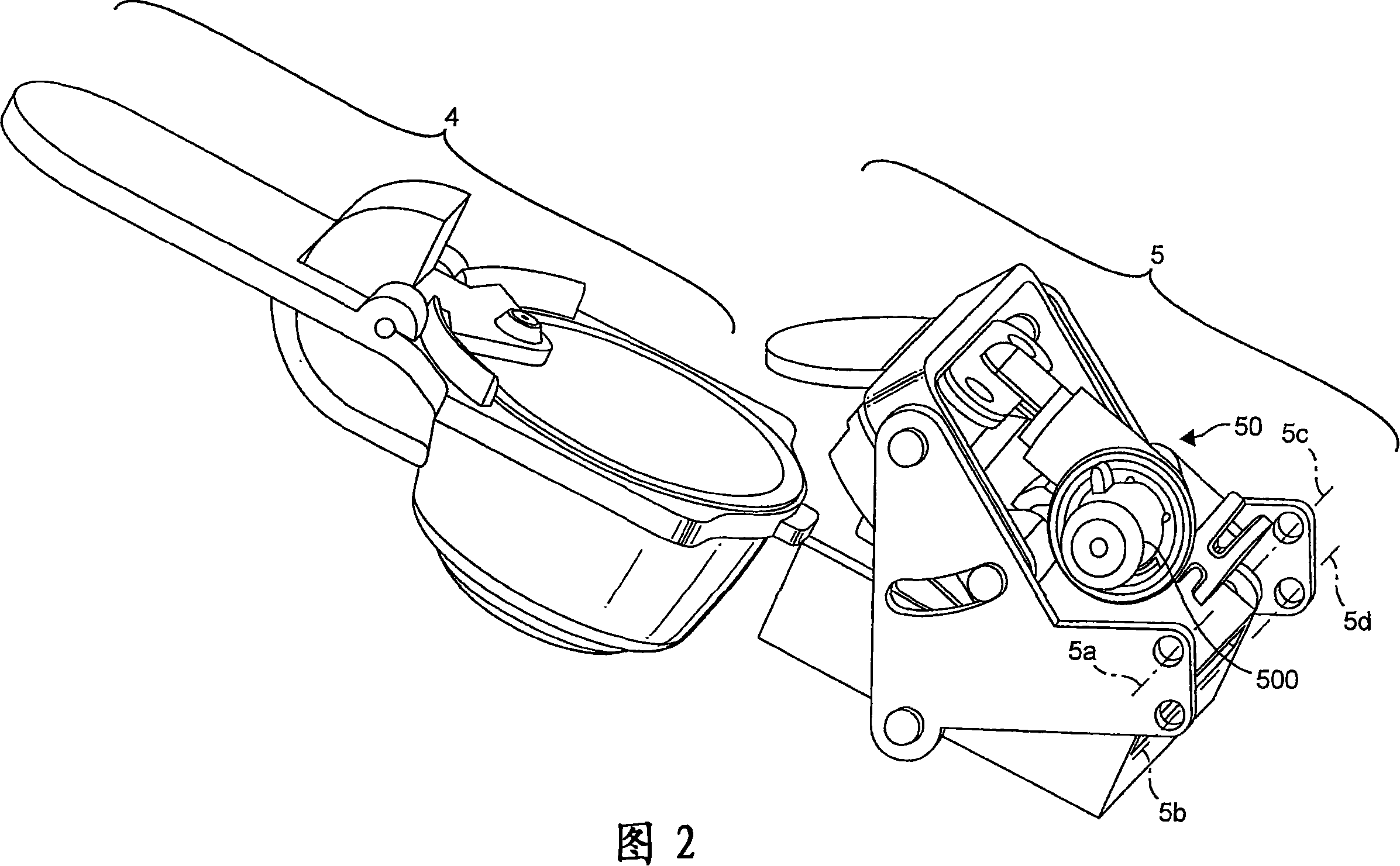 Device for preparing a drink from a capsule by injection of a pressurized fluid and capsule-holder adapted therefore