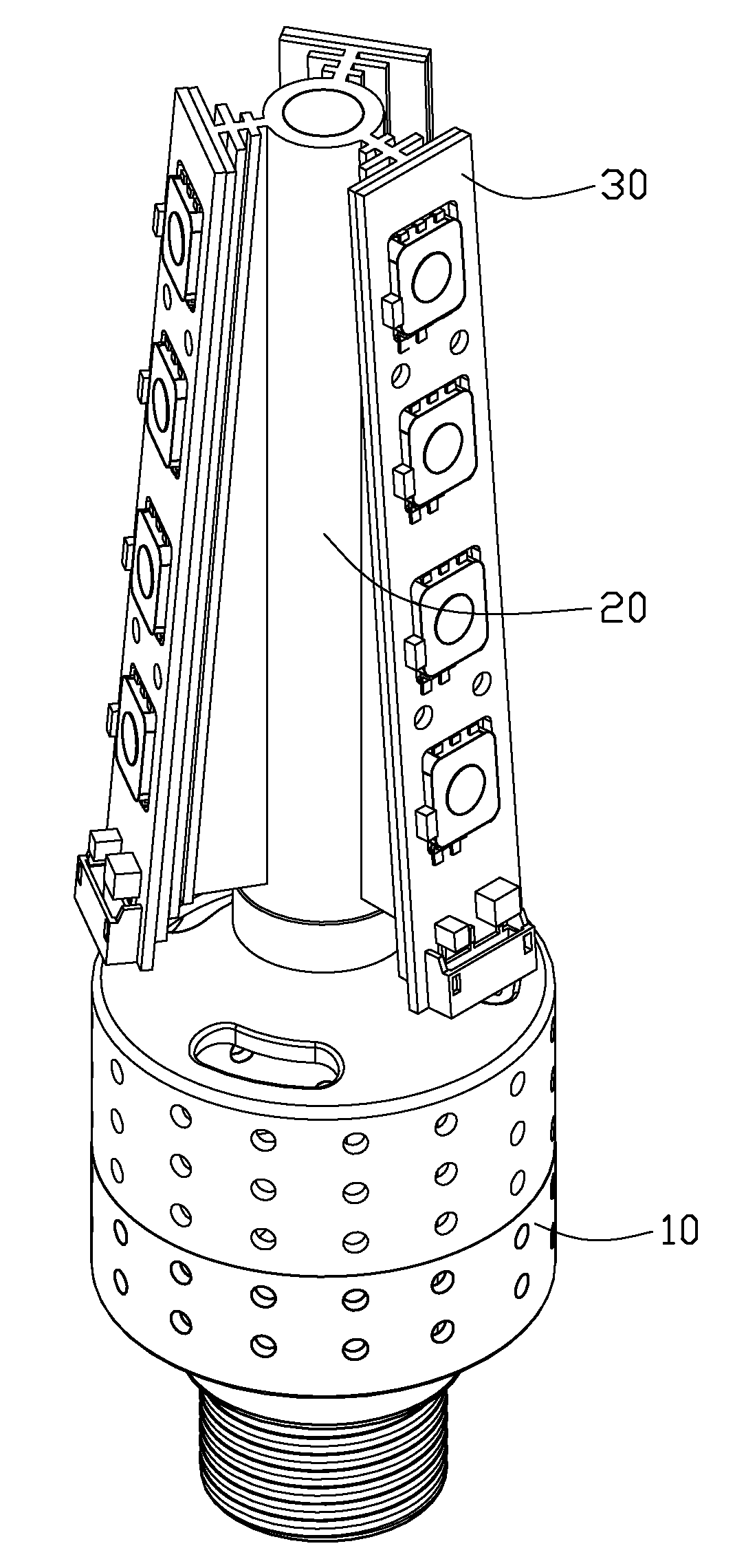 LED lamp having heat sink