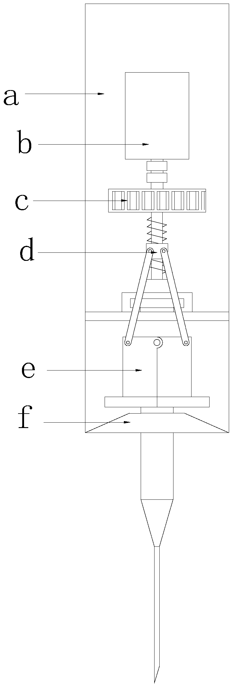 Spinning machine facilitating quick replacement of machine needle