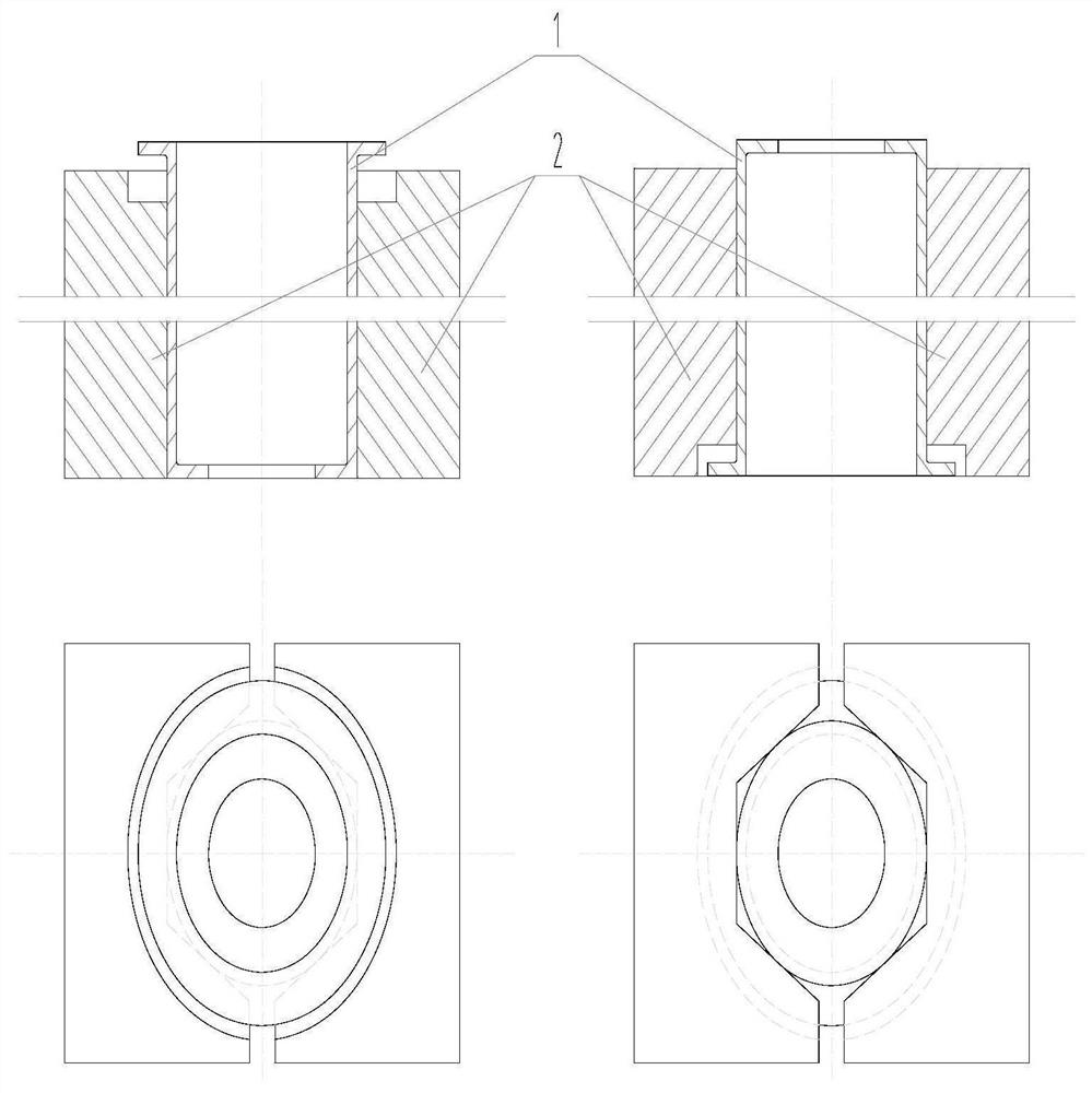 Method for grinding inner diameter and outer diameter of thin-wall steel part with step hole