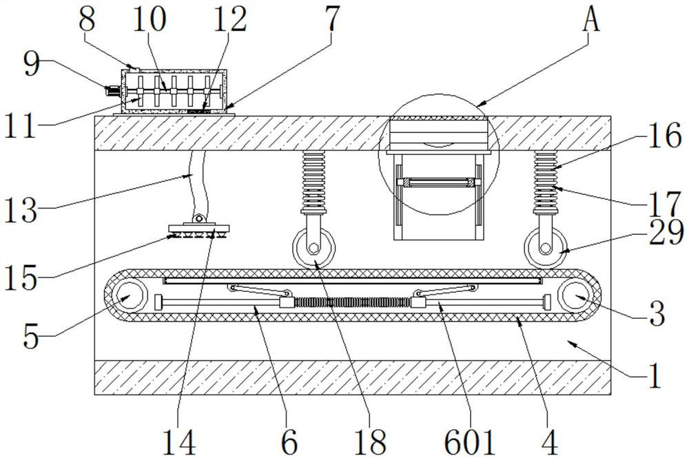 Luxury leather beauty and maintenance device and use method thereof