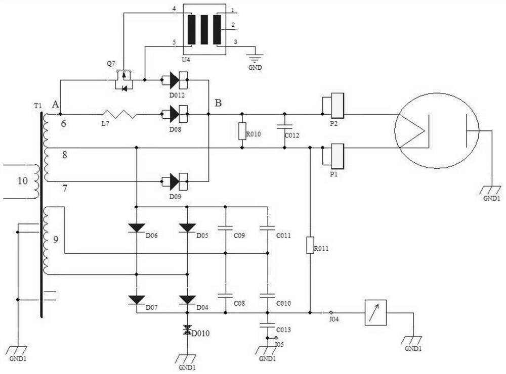 A Filament Current Control Device of Frequency Conversion Microwave Generating Source