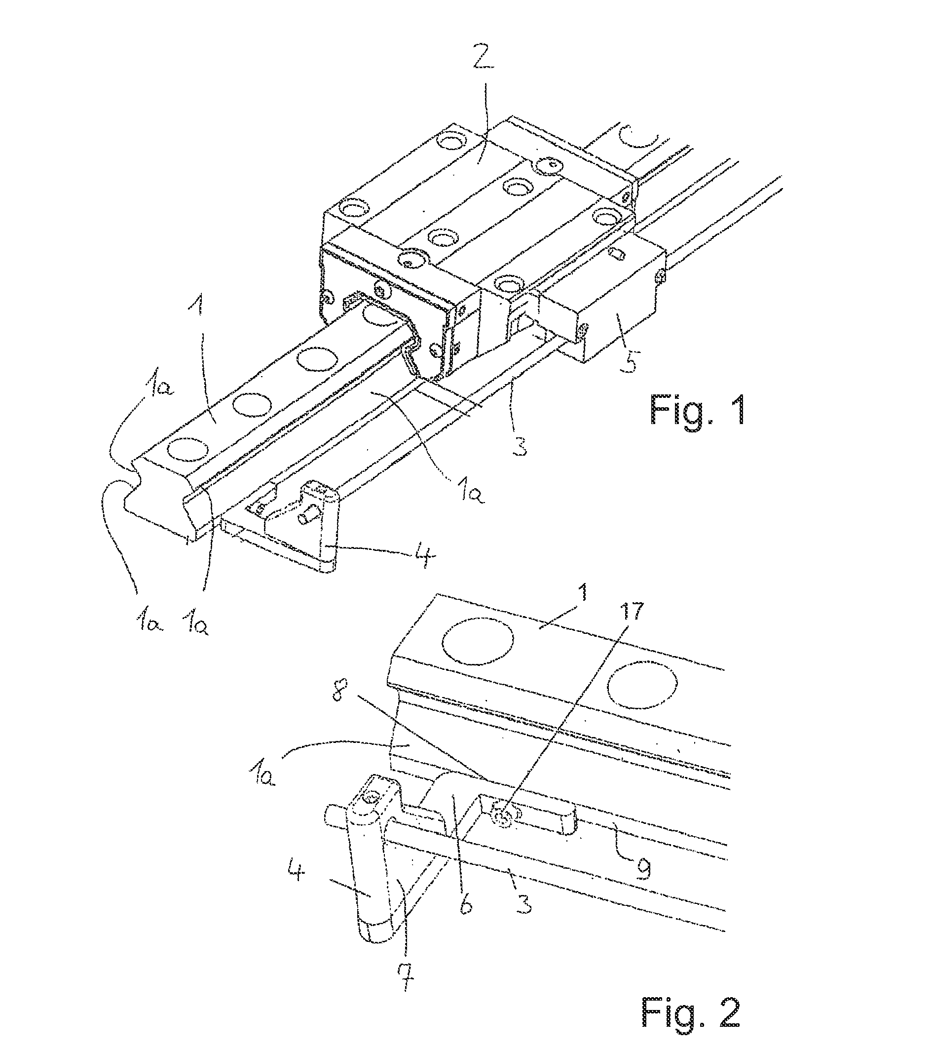 Guide rail of a linear guide