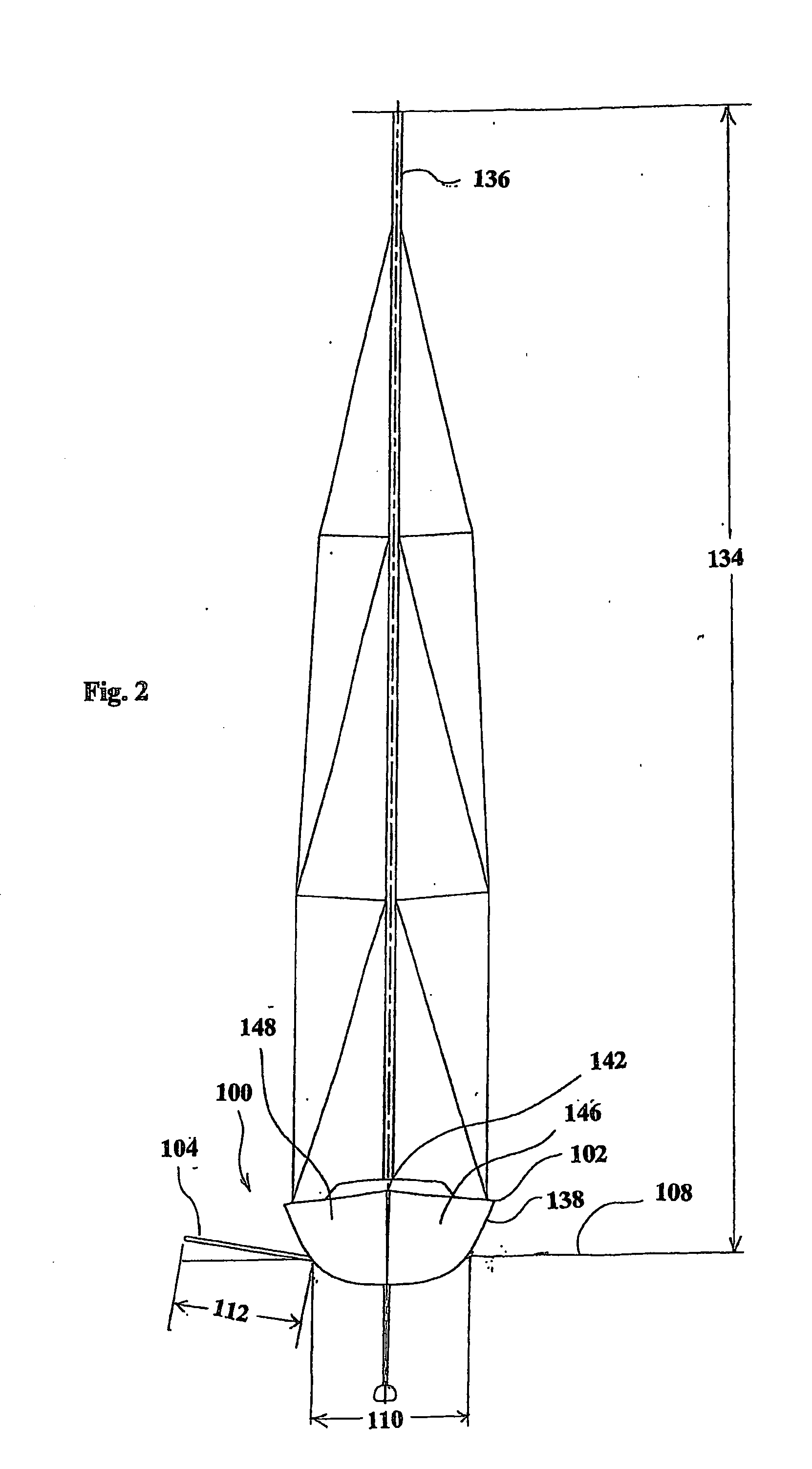 Monohull sailing vessel having a lifting hydrofoil