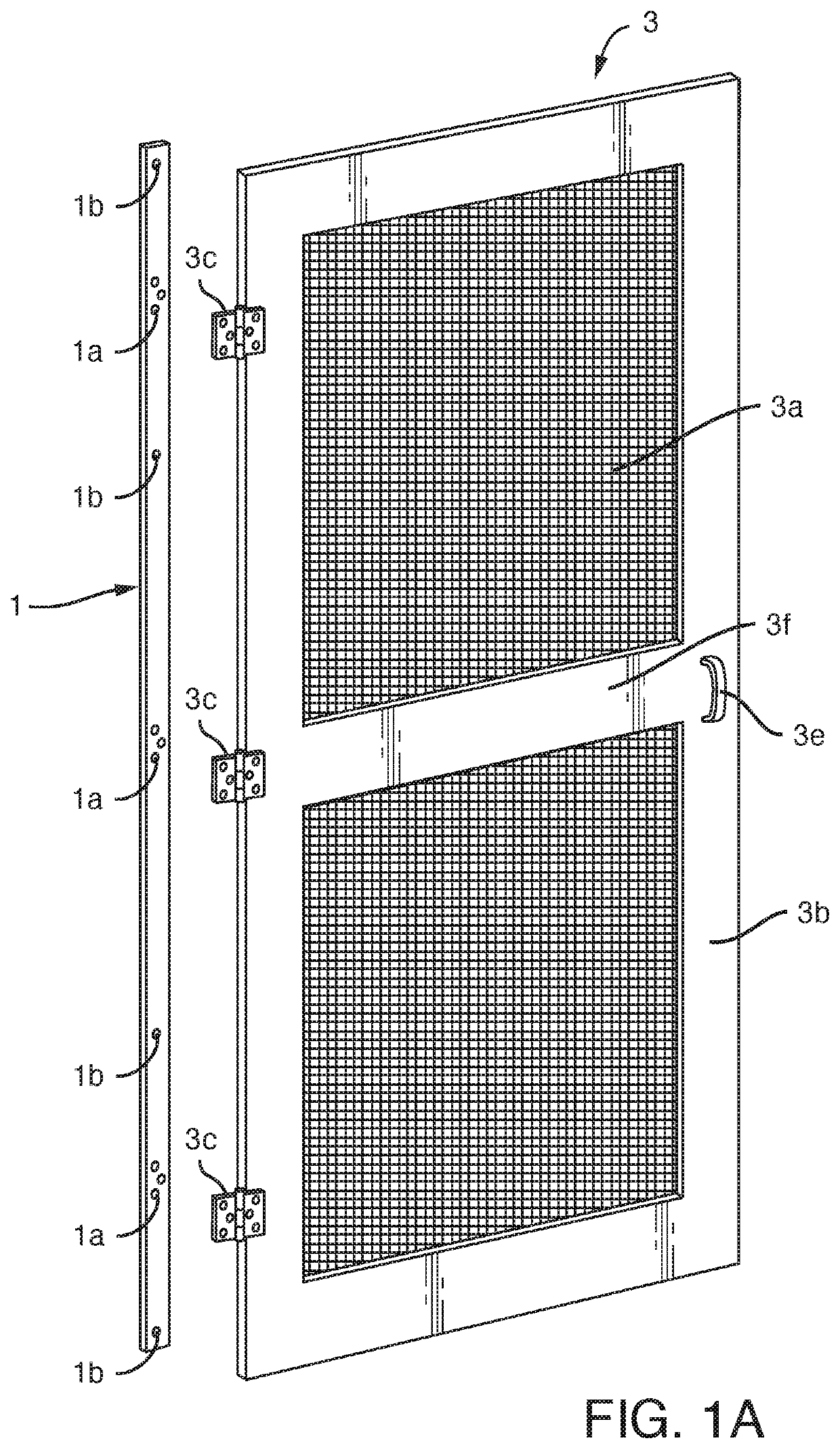 Screen door kit for patio sliding glass doors that swing out