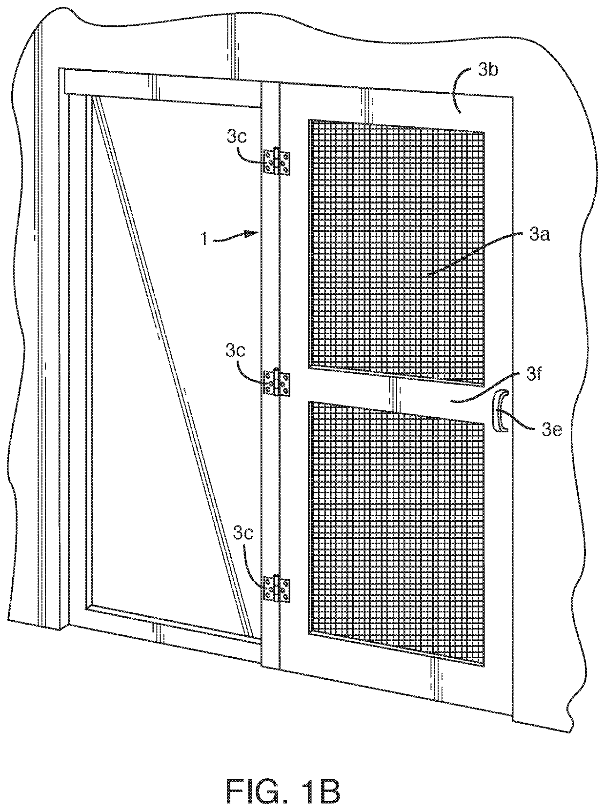 Screen door kit for patio sliding glass doors that swing out