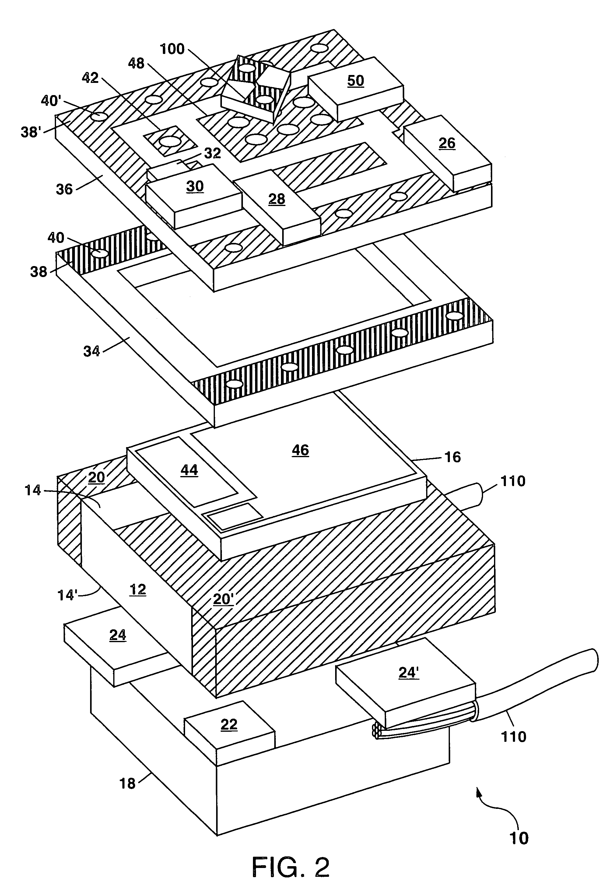 Compact monolithic capacitive discharge unit