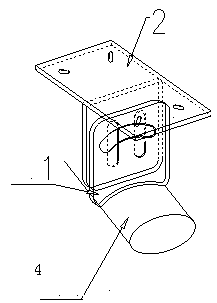 Construction method for connecting primary structure and secondary structure on curved surface