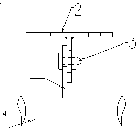 Construction method for connecting primary structure and secondary structure on curved surface