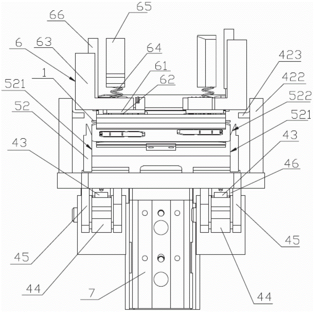 Card entry locating mechanism and method of smart card chip-writing device