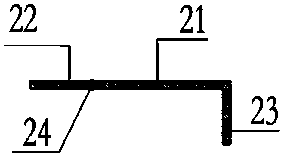 Partition board installing connecting piece