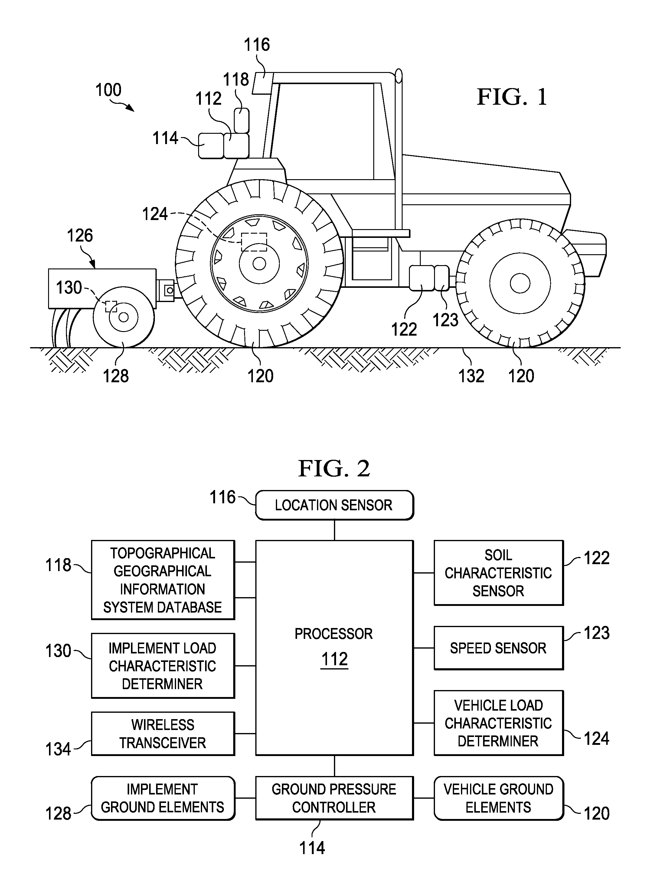 Vehicle soil pressure management based on topography