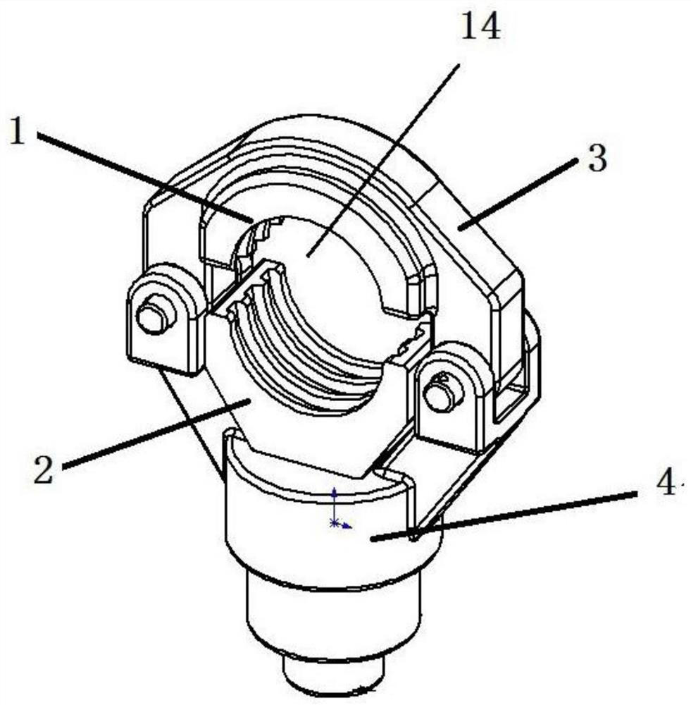 Special extrusion device matched with pipe fitting