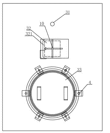 Film-type wall water pipe boiler inspection door structure