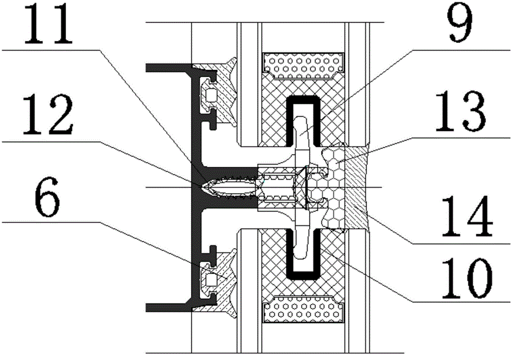 Frame-hidden glass curtain wall without auxiliary frame