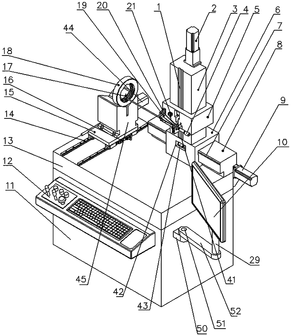 A New Semi-automatic Thread Gauge Comprehensive Measuring Instrument