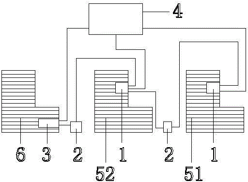 Multi-station rotary hot-stamping machine with functions of synchronous change and automatic marking of aluminized foil rolls