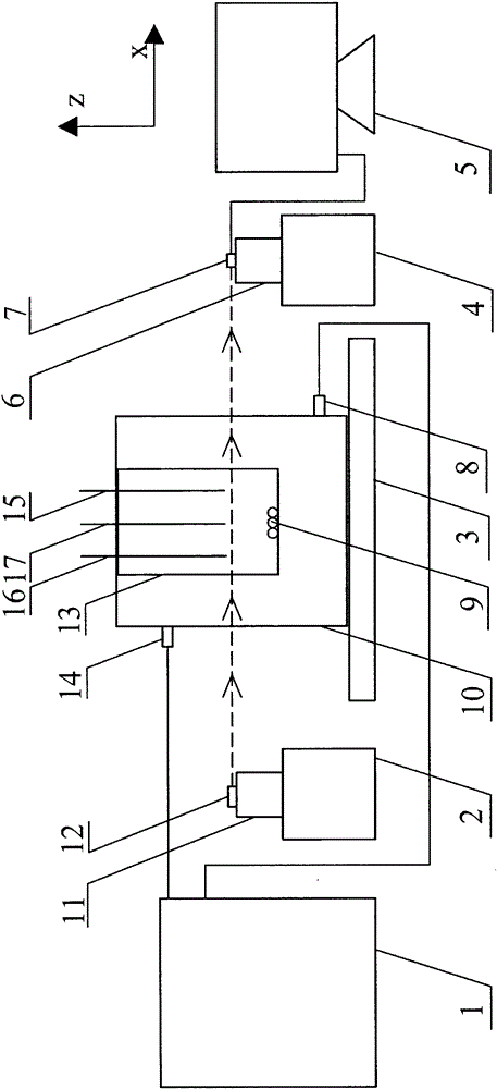 High-accuracy substance solubility measurement device based on laser refraction