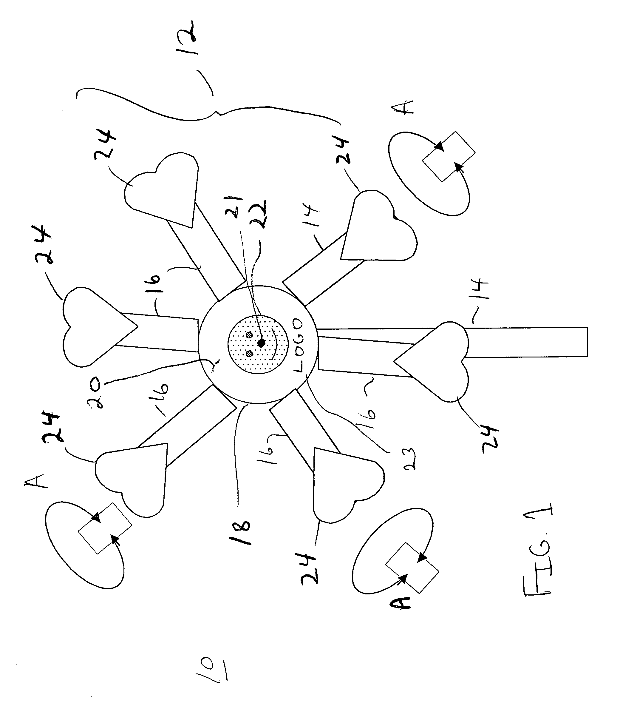 Pinwheel lollipop