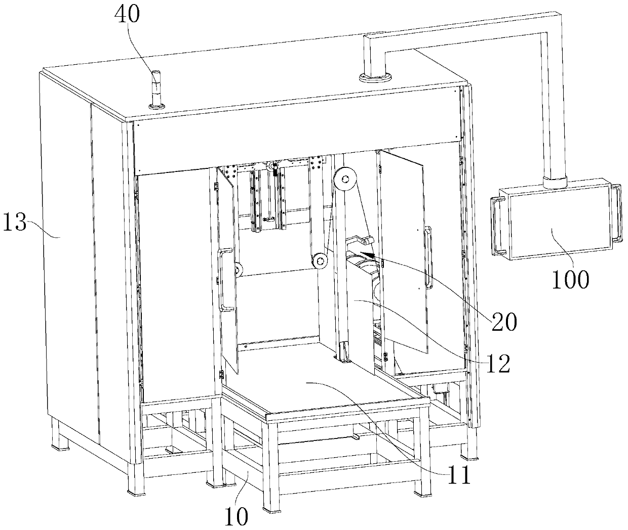 Wire cutting device and material cutting equipment