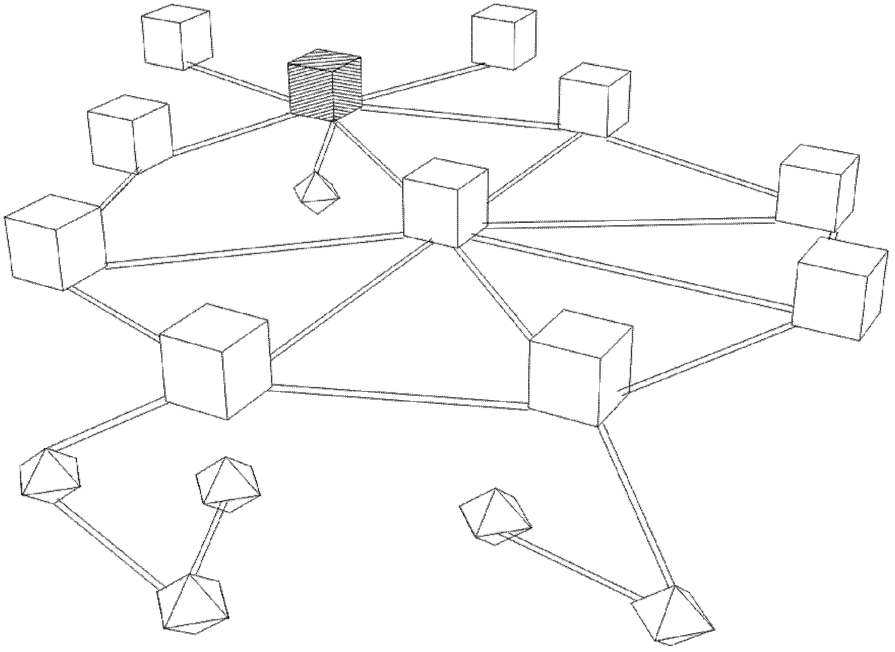 Method and device for processing network element object information in three-dimensional (3D) topology view