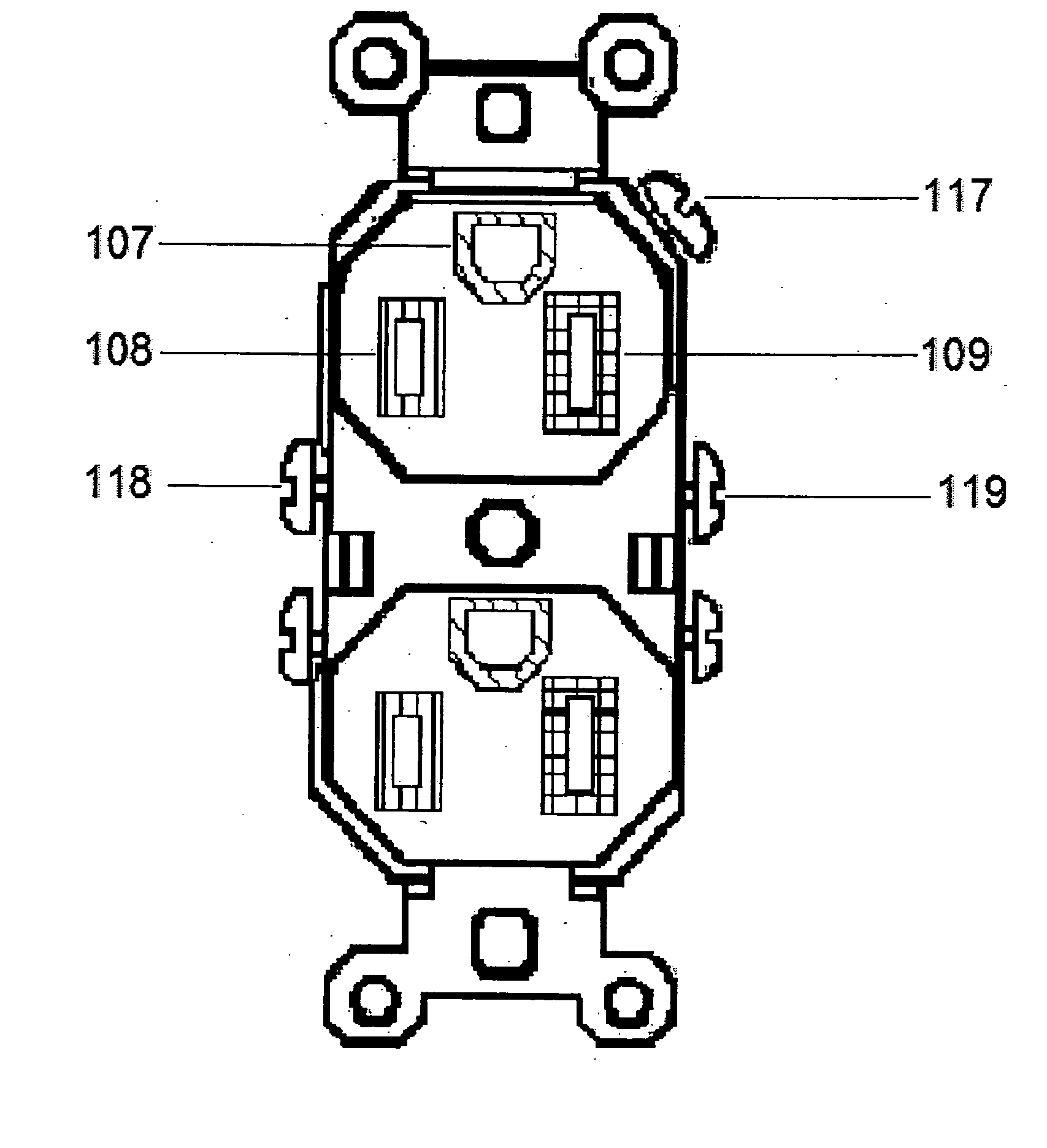 Illuminated power receptacle