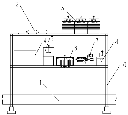 Compact turbid circulating water treatment station