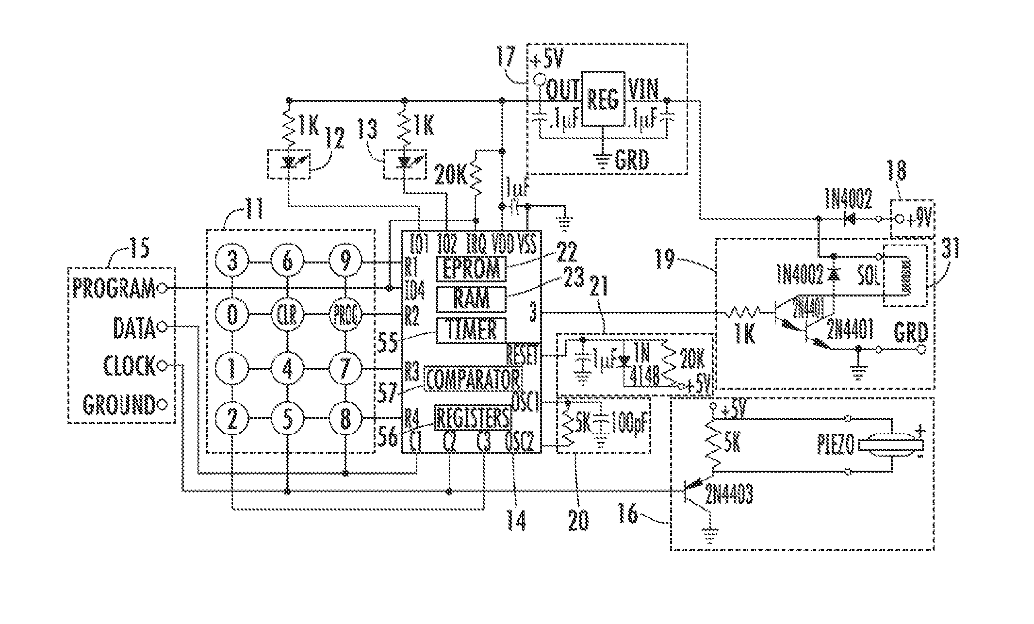 Method for Controlling and Recording the Security of an Enclosure